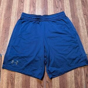 Under Armour Blue Heat Tech Retro Sportswear Running Train Shorts Medium